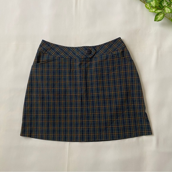 Y2K Button Belted Mini Skirt - Picture 1 of 3